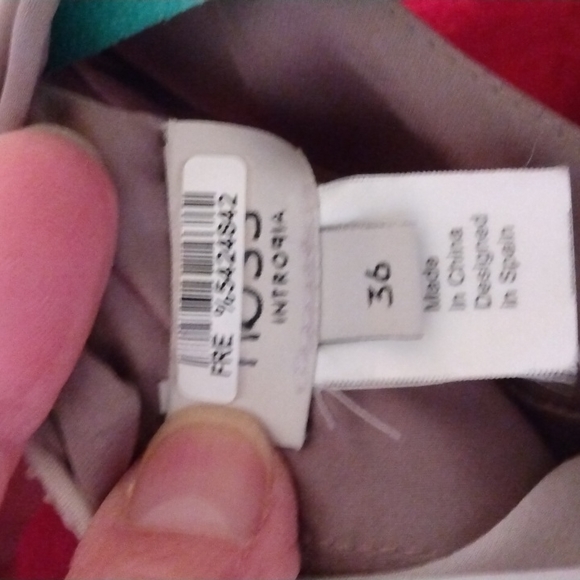 HOSS INTROPIA TAUPE EMBELLISHED FRONT KNEE LENGTH DRESS SIZE 36 OR US 4 - Picture 6 of 8